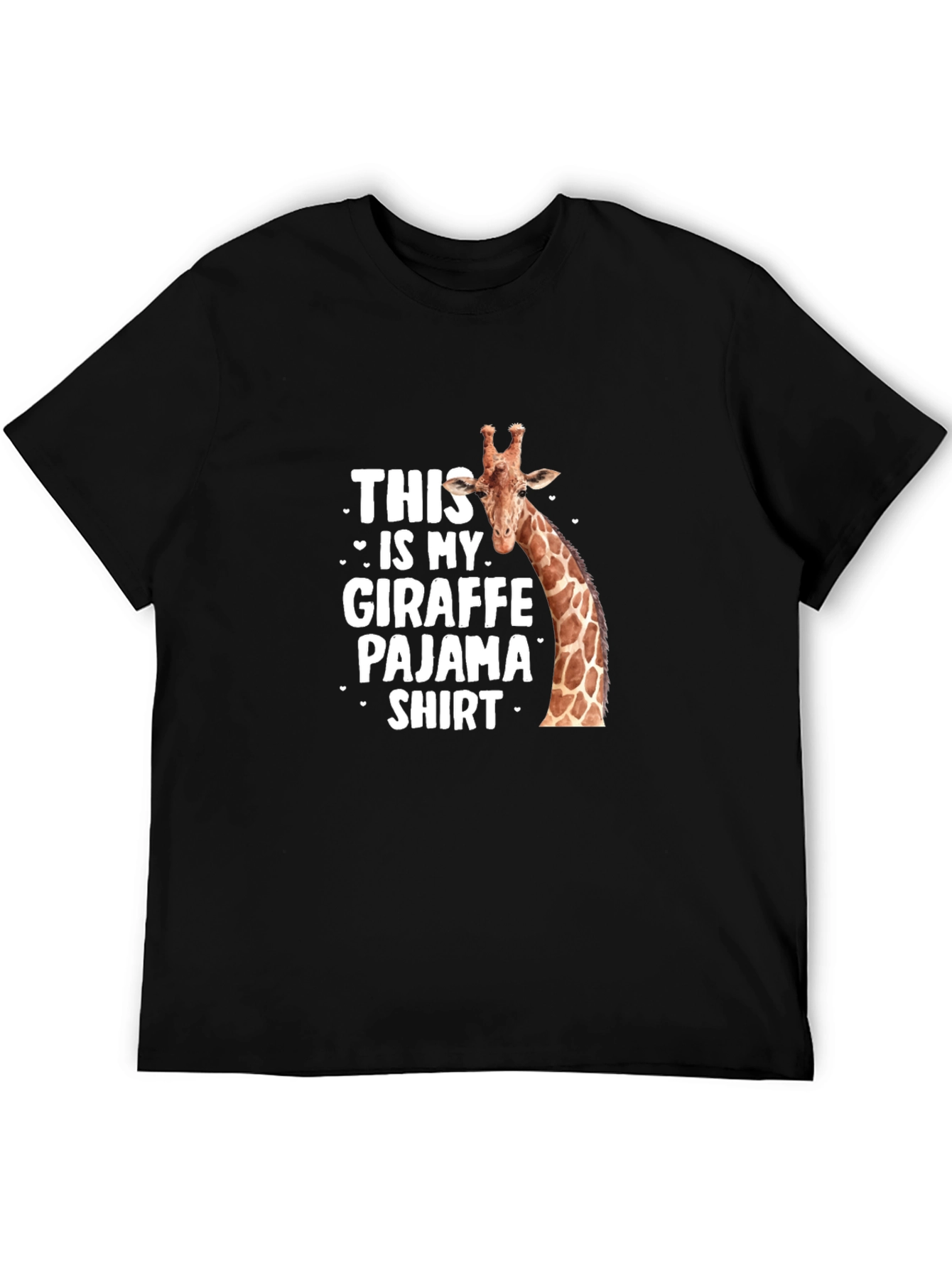 Giraffe Pajama Shirt - Mens Funny Animal Tee