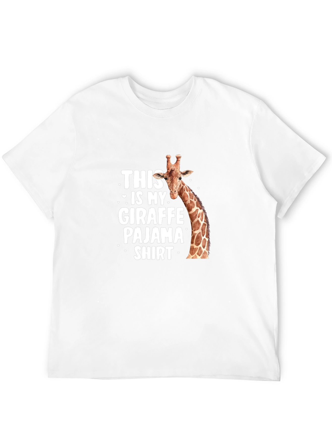Giraffe Pajama Shirt - Mens Funny Animal Tee