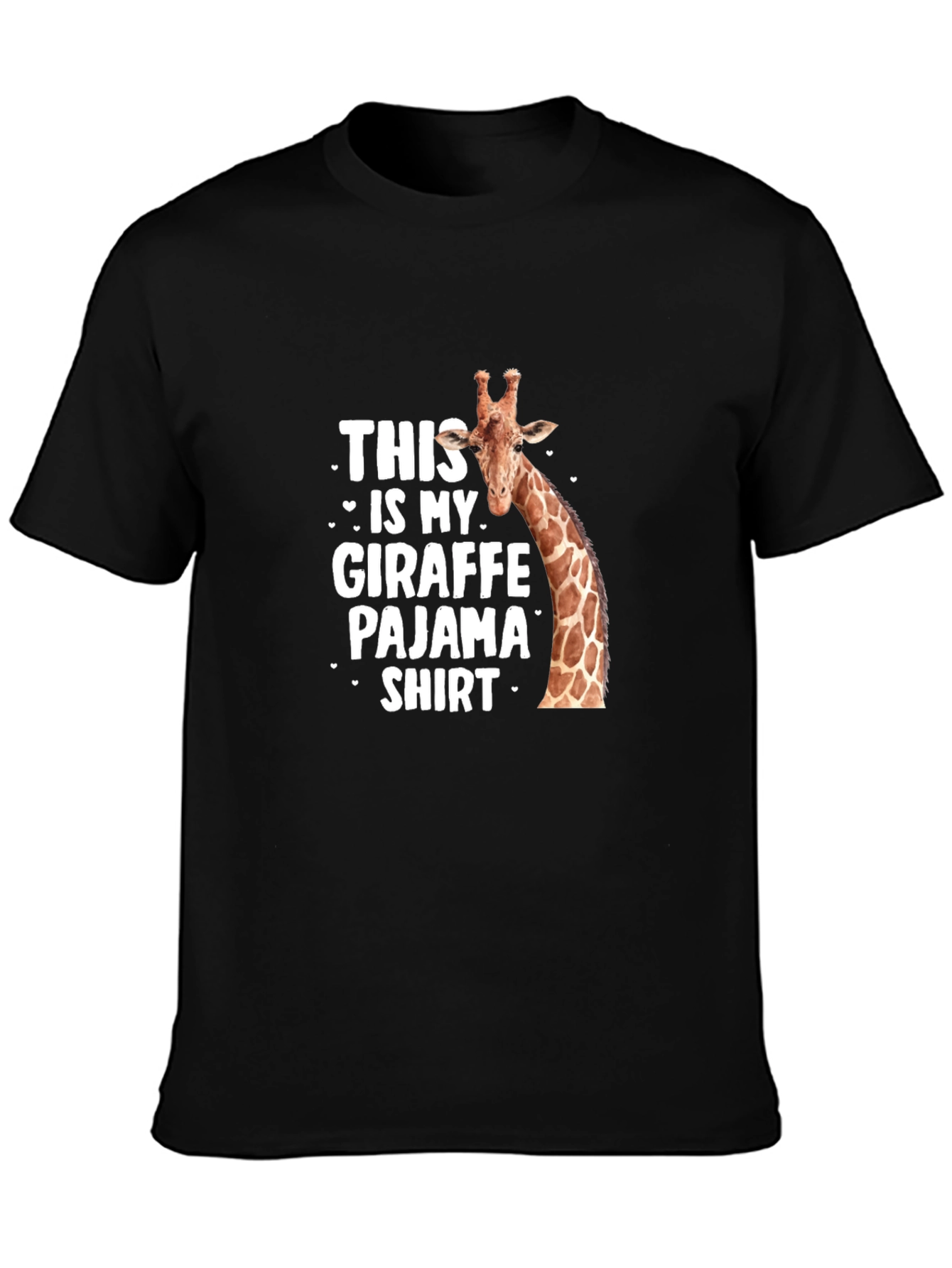 Giraffe Pajama Shirt - Mens Funny Animal Tee