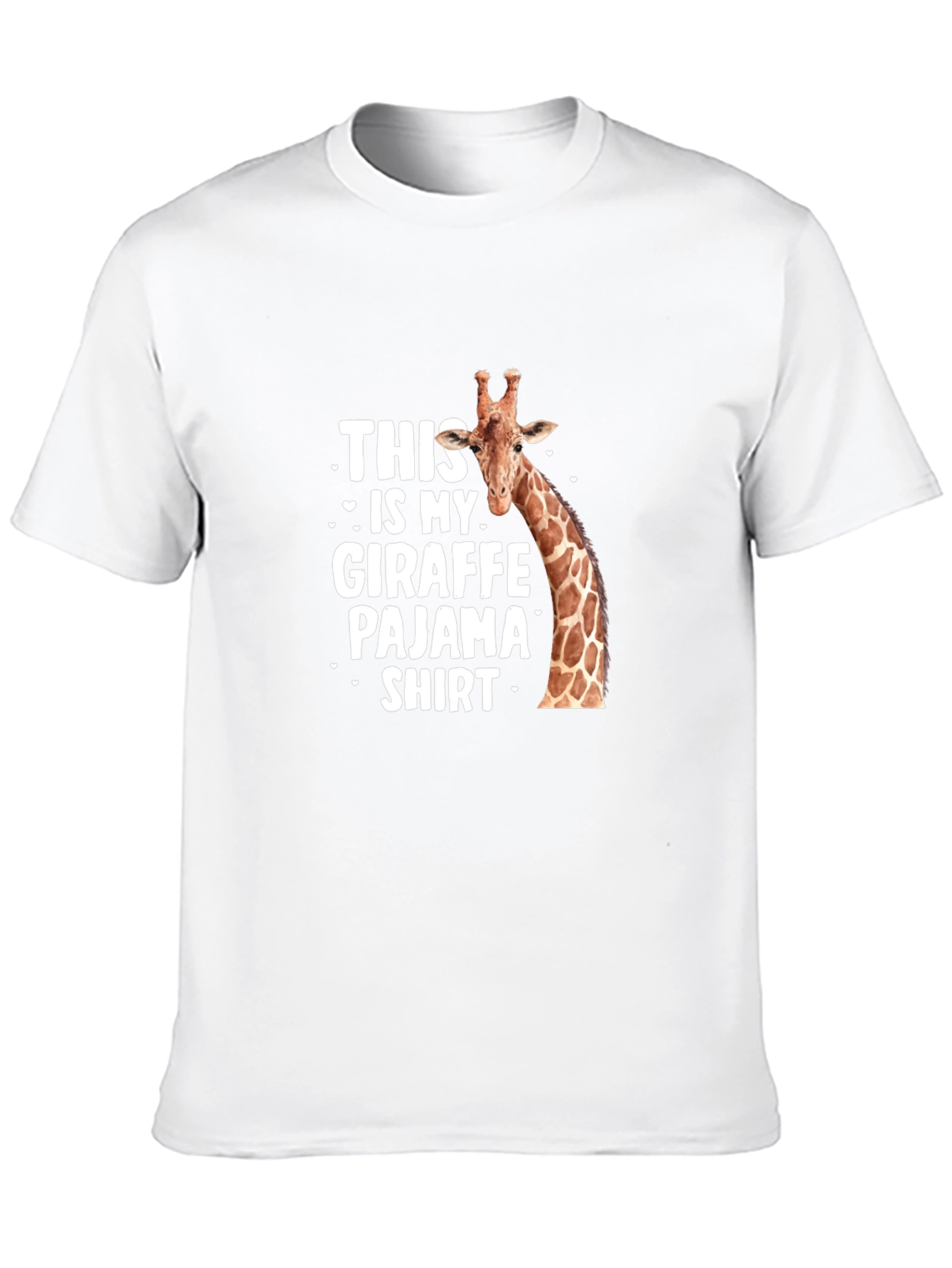 Giraffe Pajama Shirt - Mens Funny Animal Tee
