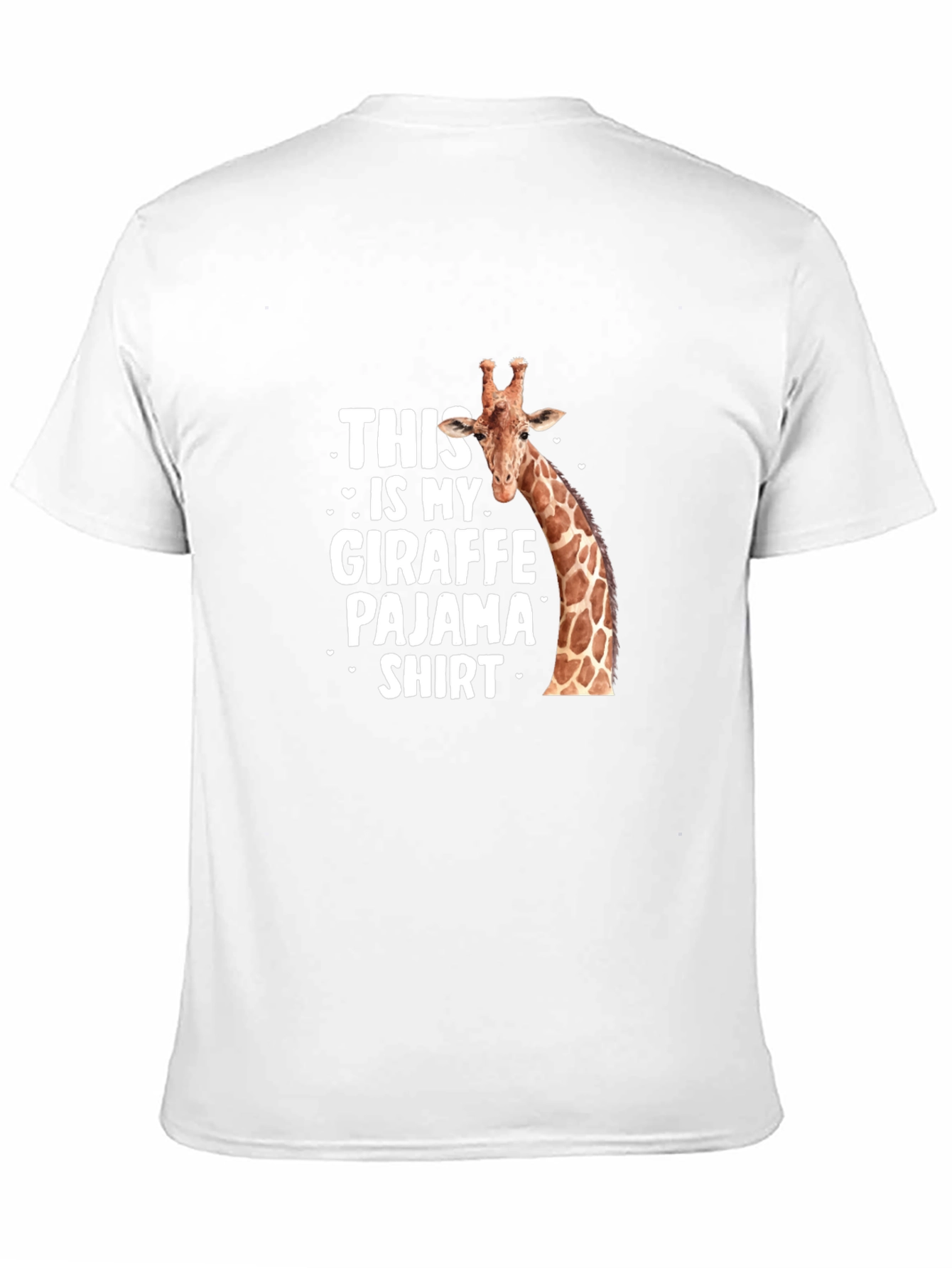Giraffe Pajama Shirt - Mens Funny Animal Tee