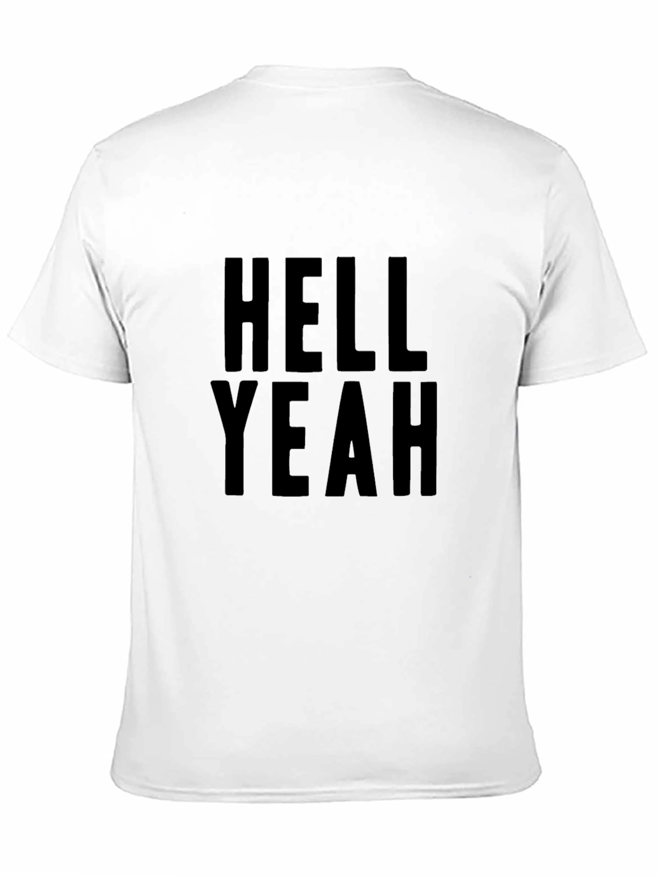 Hell Yeah! Graphic Print T-Shirt - Black