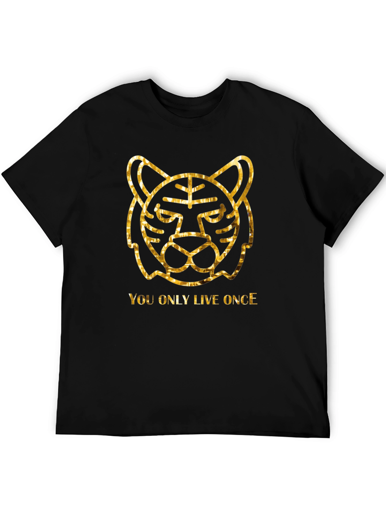 YOLO Tiger Graphic Tee - Black