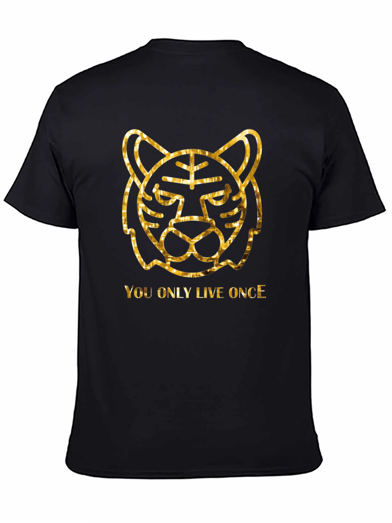 YOLO Tiger Graphic Tee - Black