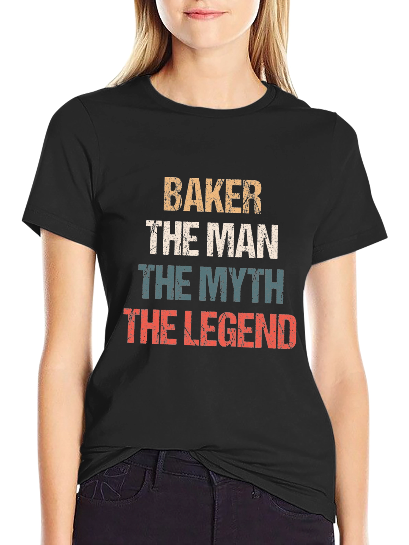 Baker The Man Myth Legend Graphic T-Shirt