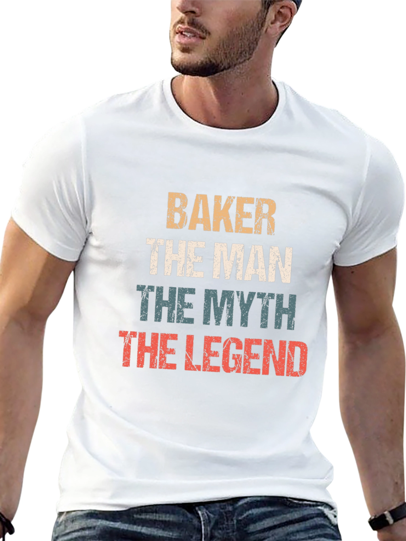 Baker The Man Myth Legend Graphic T-Shirt