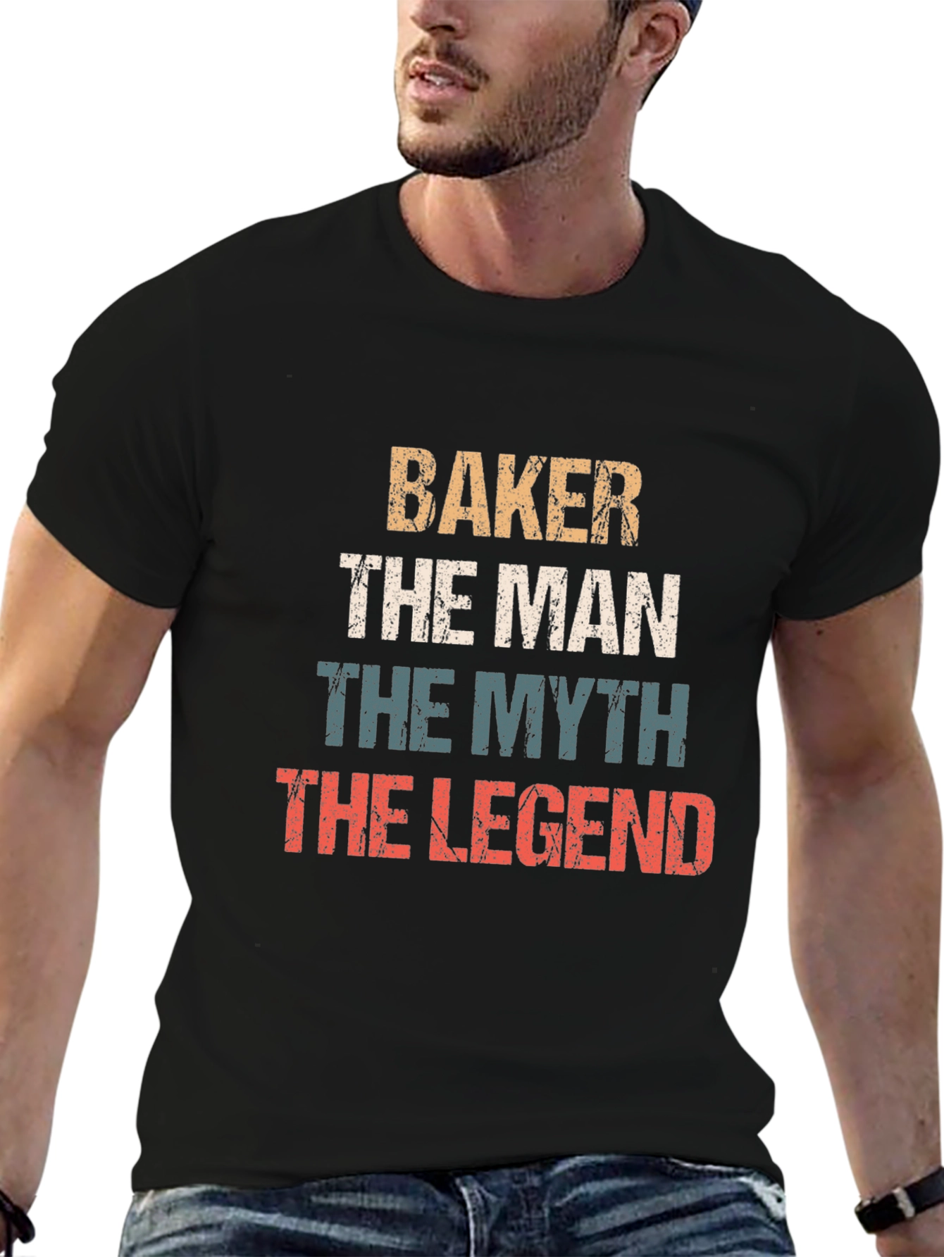 Baker The Man Myth Legend Graphic T-Shirt