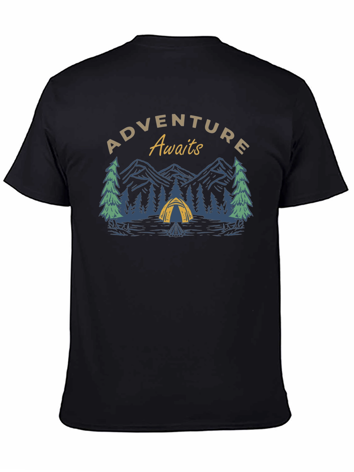 Adventure Awaits Graphic Tee - Camping Shirt