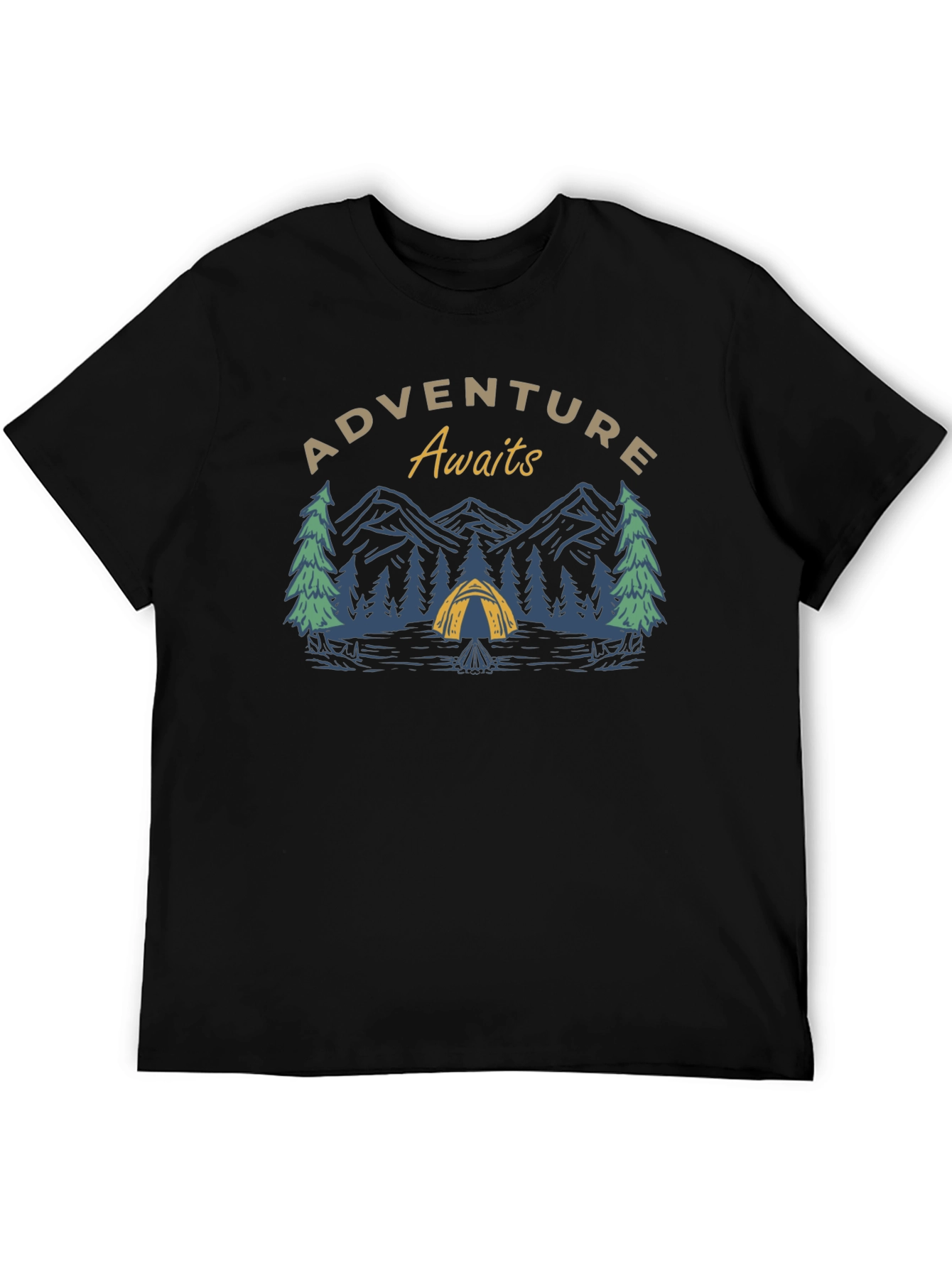 Adventure Awaits Graphic Tee - Camping Shirt