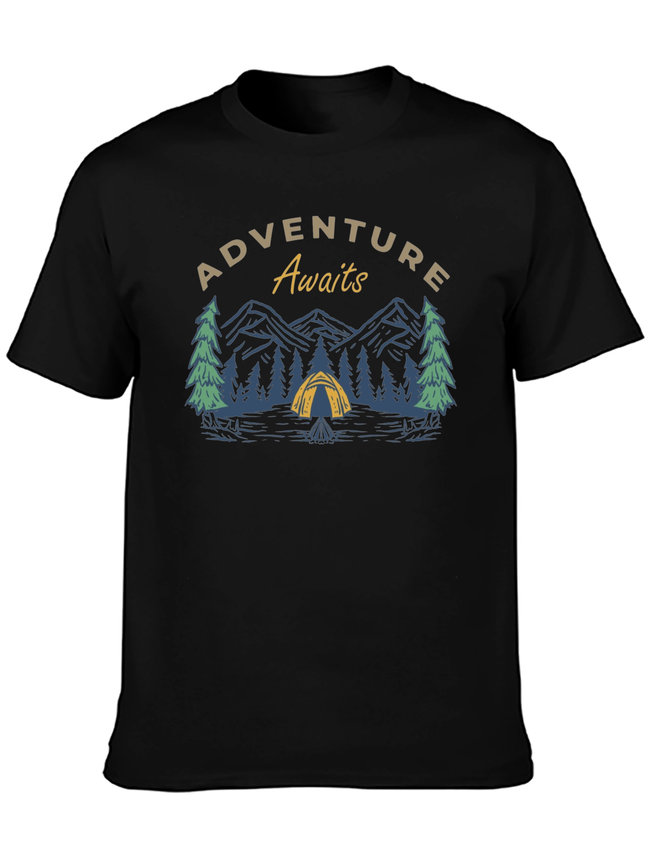 Adventure Awaits Graphic Tee - Camping Shirt