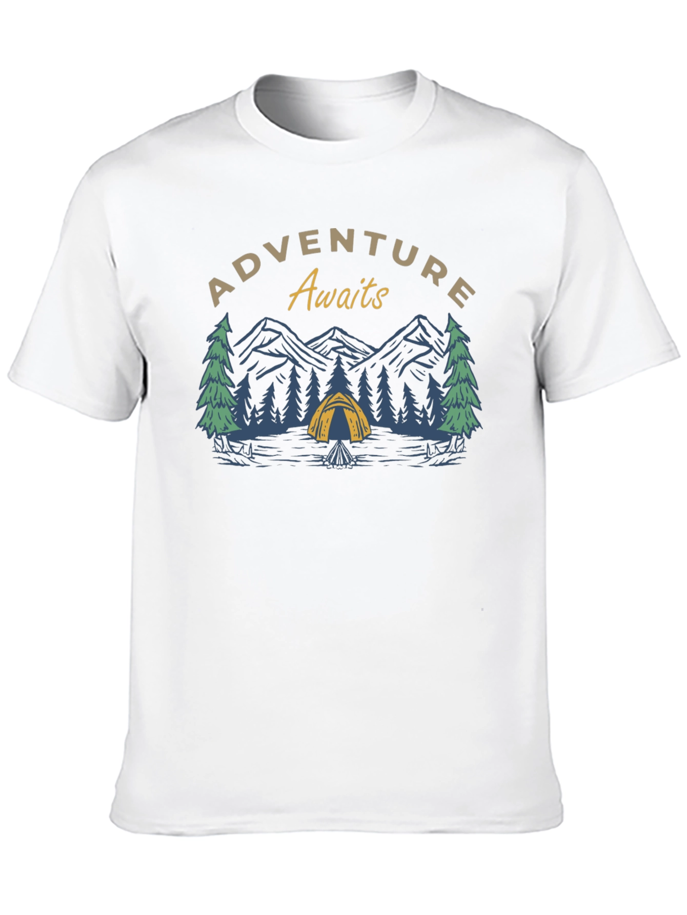 Adventure Awaits Graphic Tee - Camping Shirt