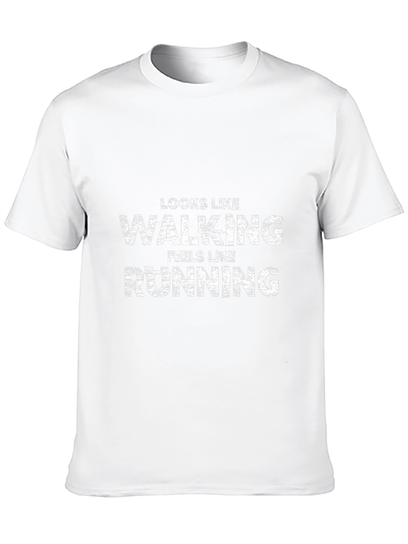 Funny Walking Feels Like Running Black T-Shirt