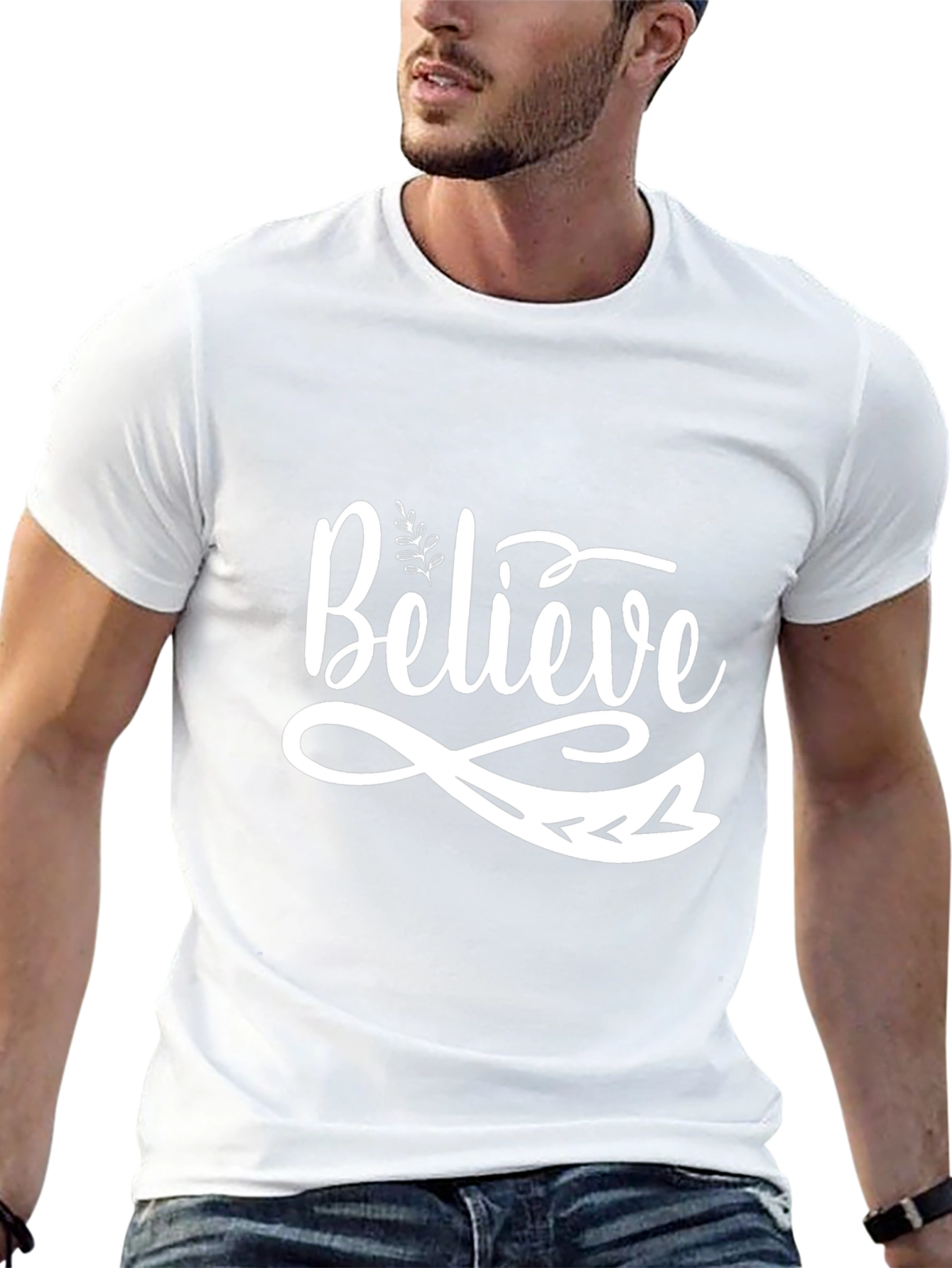 Believe Graphic Black T-Shirt
