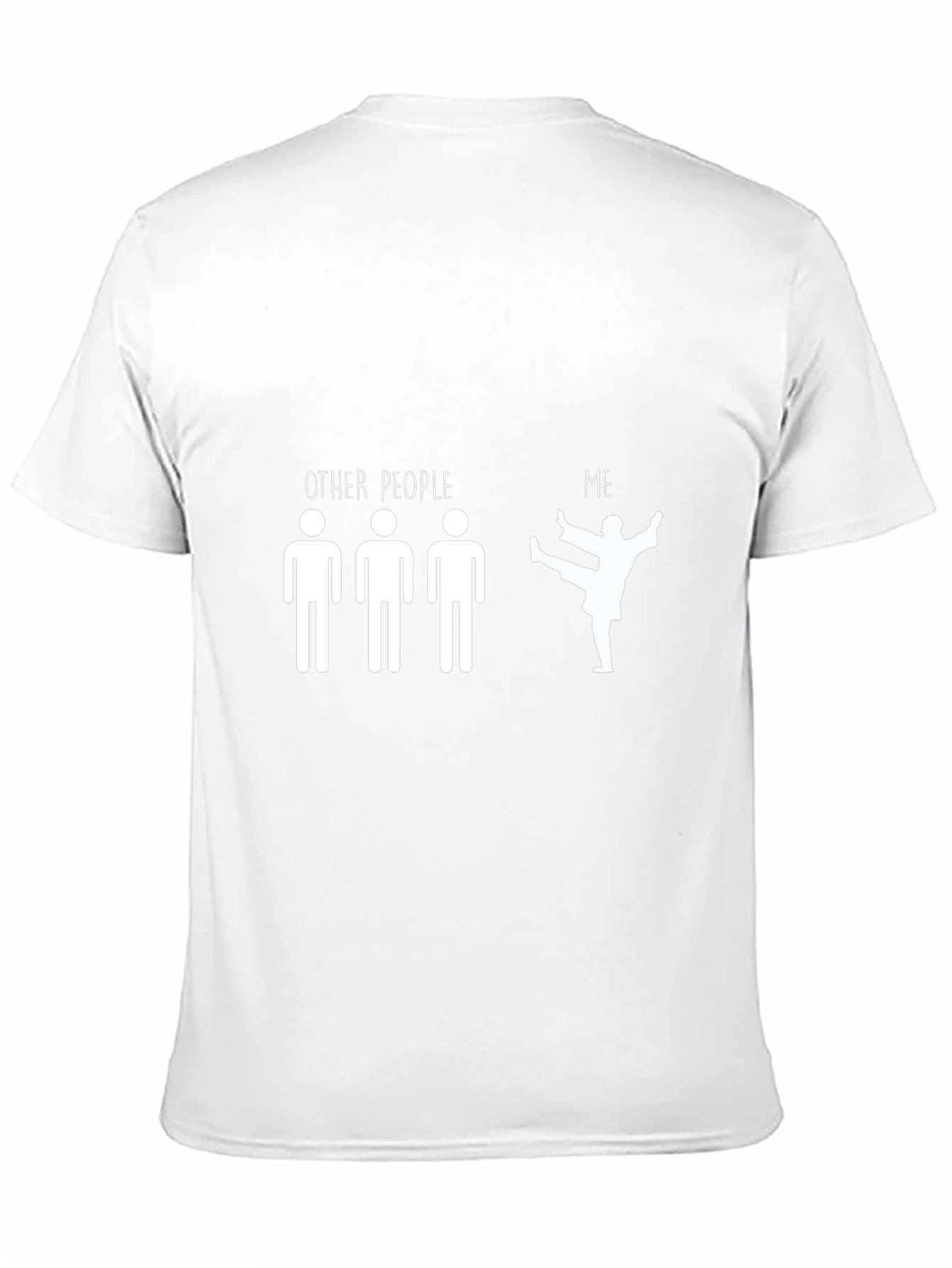 Humorous Martial Arts Graphic T-Shirt - Black