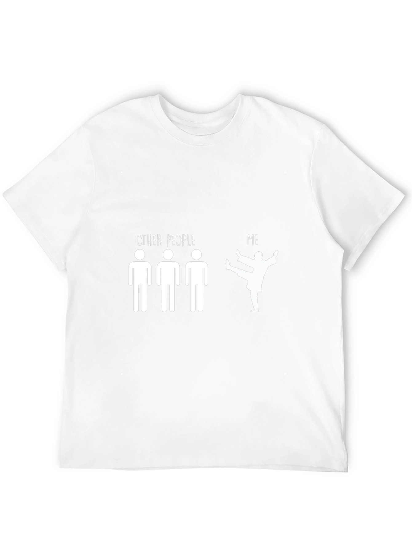 Humorous Martial Arts Graphic T-Shirt - Black