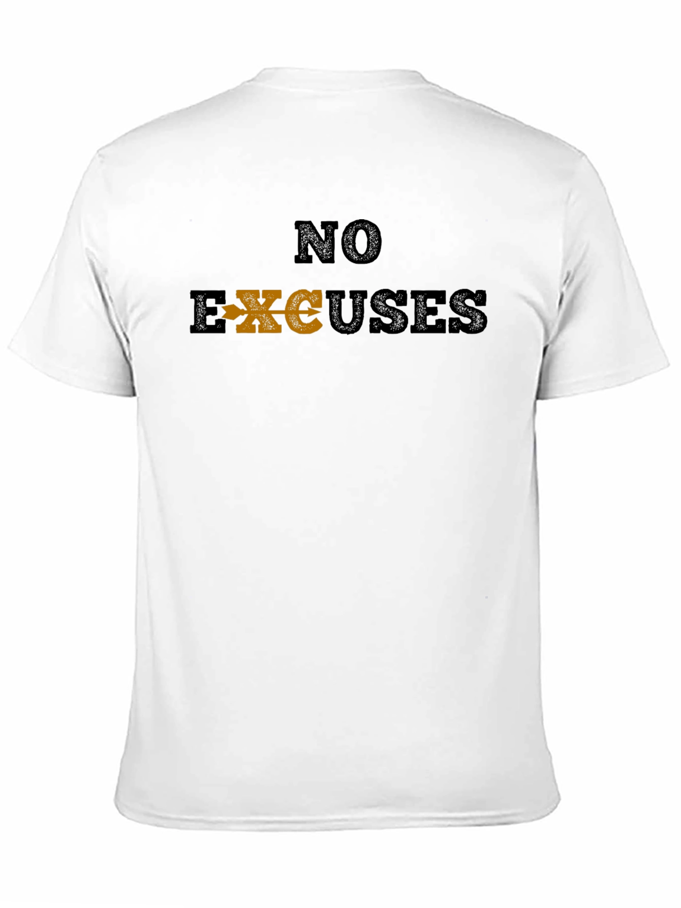 No Excuses Black Graphic T-Shirt