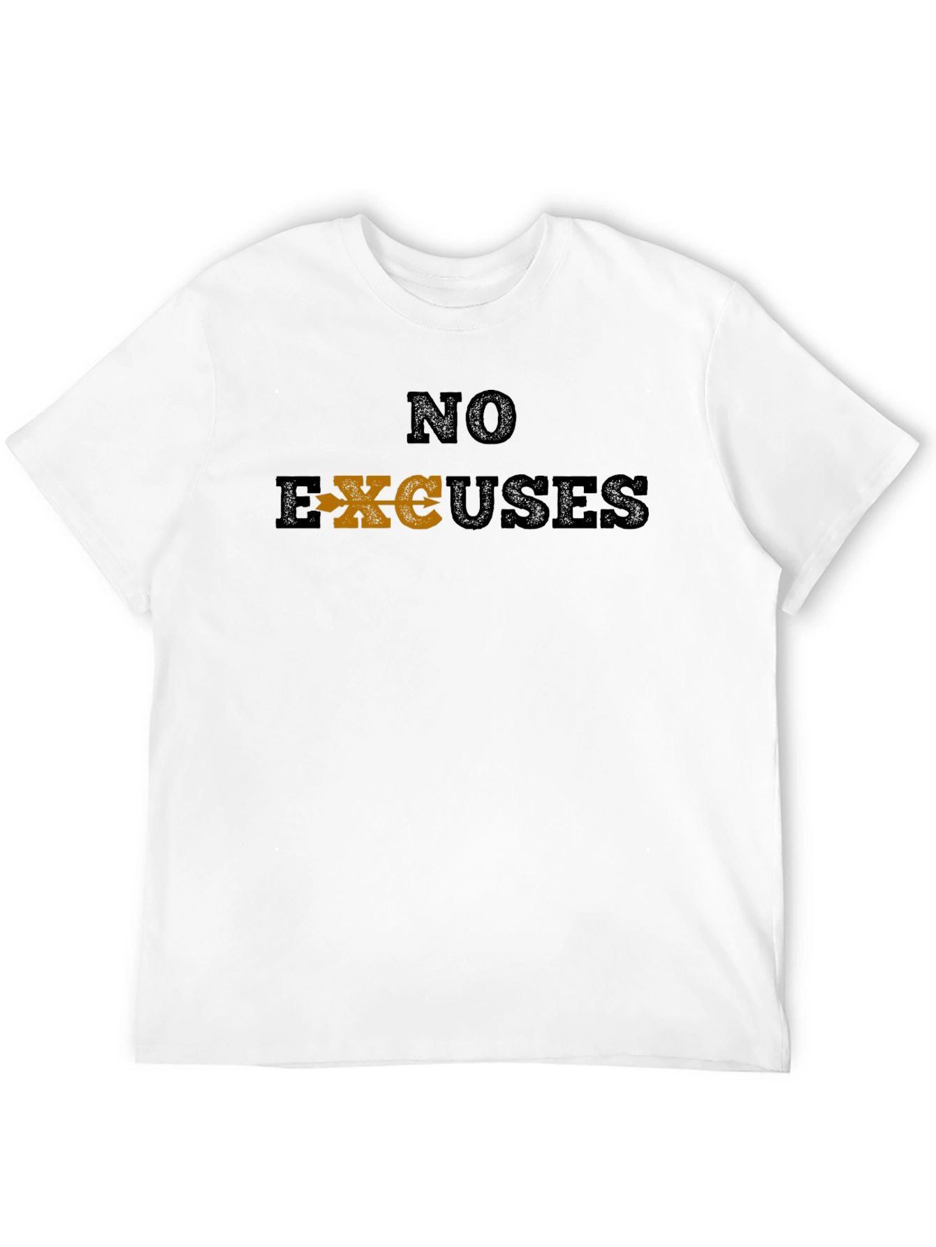 No Excuses Black Graphic T-Shirt