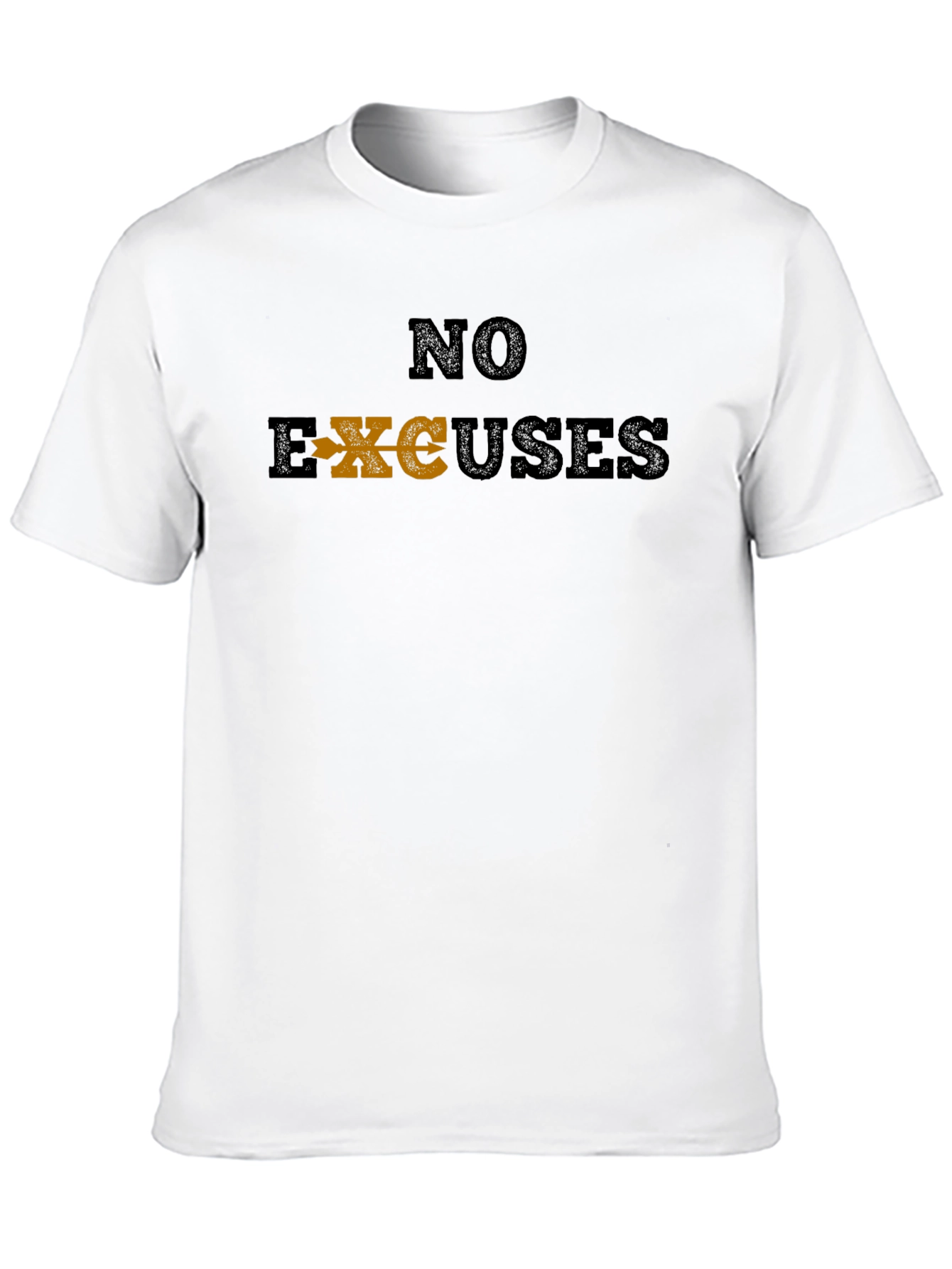 No Excuses Black Graphic T-Shirt