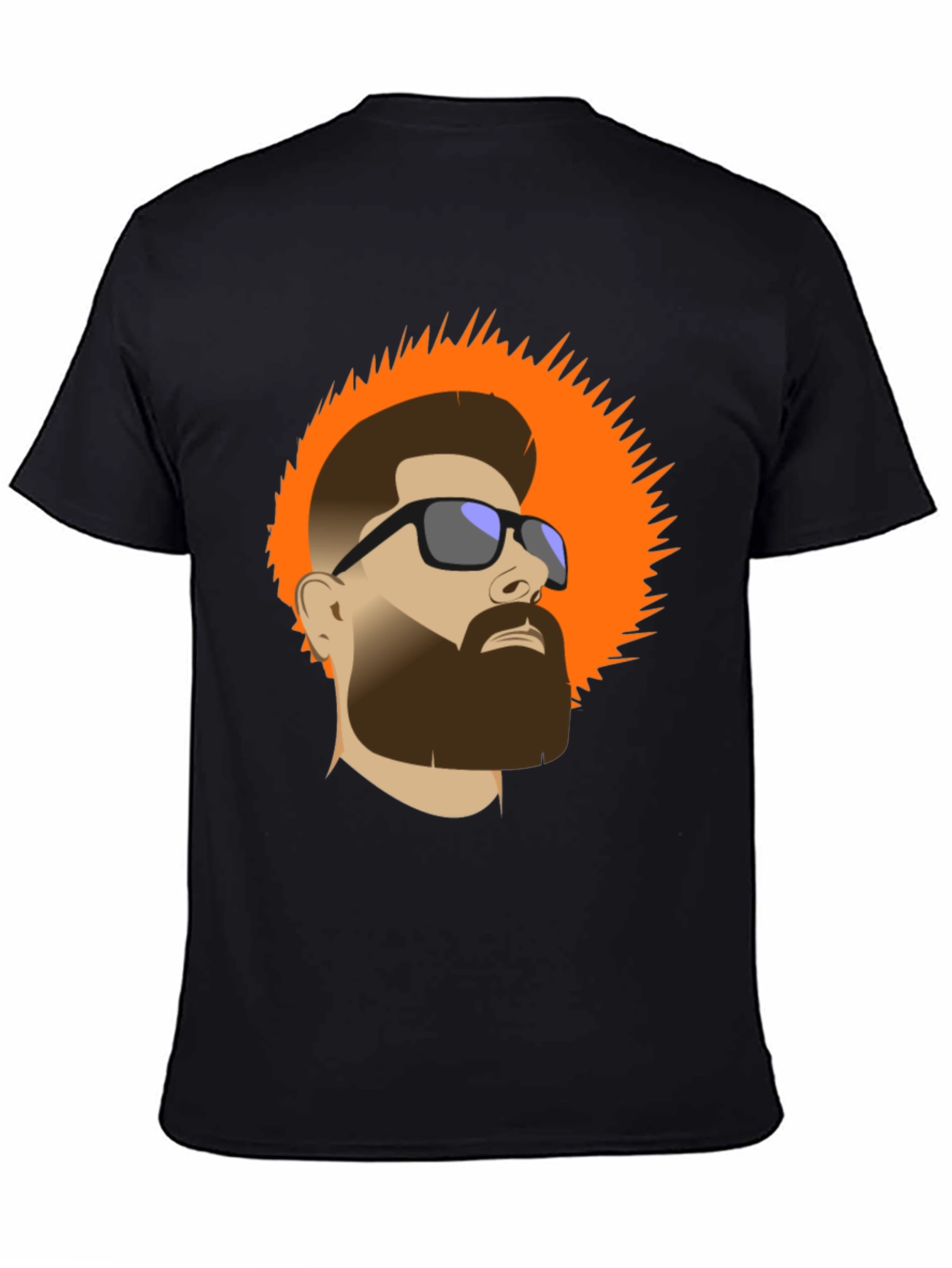 Bearded Man Graphic Tee - Cool Casual Style