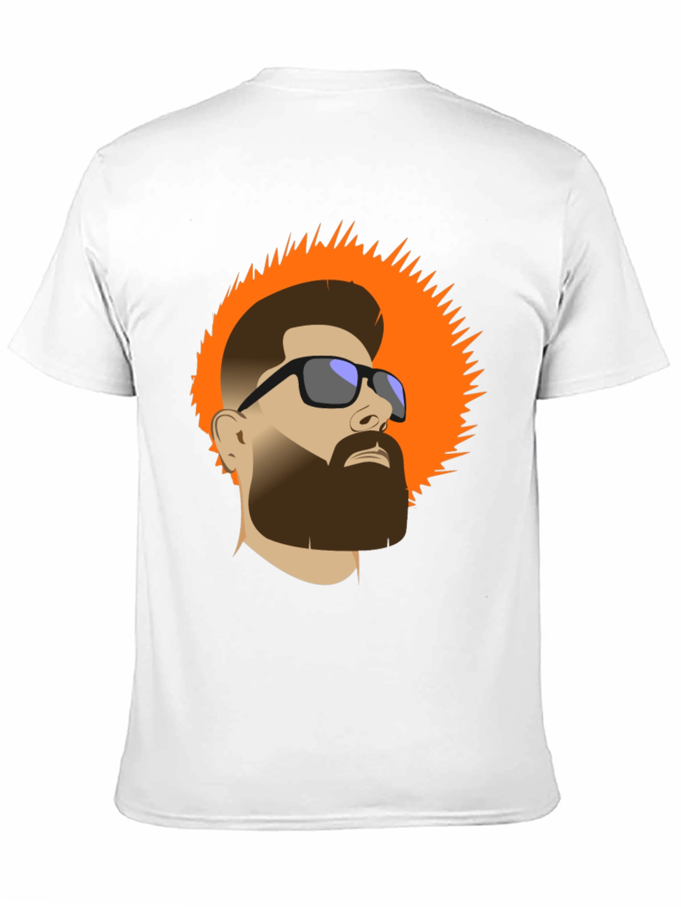 Bearded Man Graphic Tee - Cool Casual Style