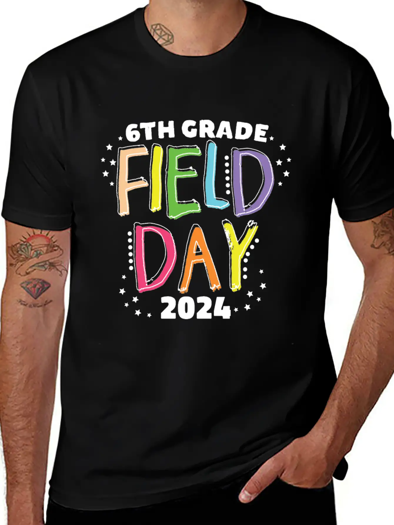 6th Grade Field Day 2024 School Kids Teacher Stylish Everyday T-Shirt – Unisex Basic Cotton Tee
