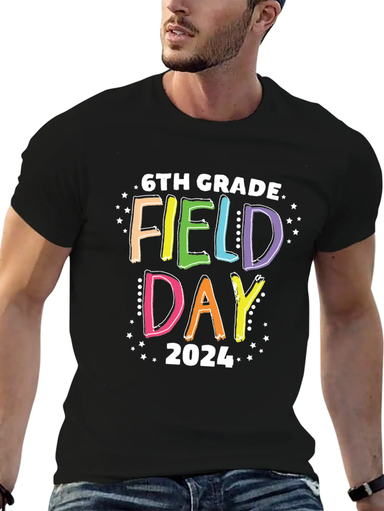 6th Grade Field Day 2024 School Kids Teacher Stylish Everyday T-Shirt – Unisex Basic Cotton Tee