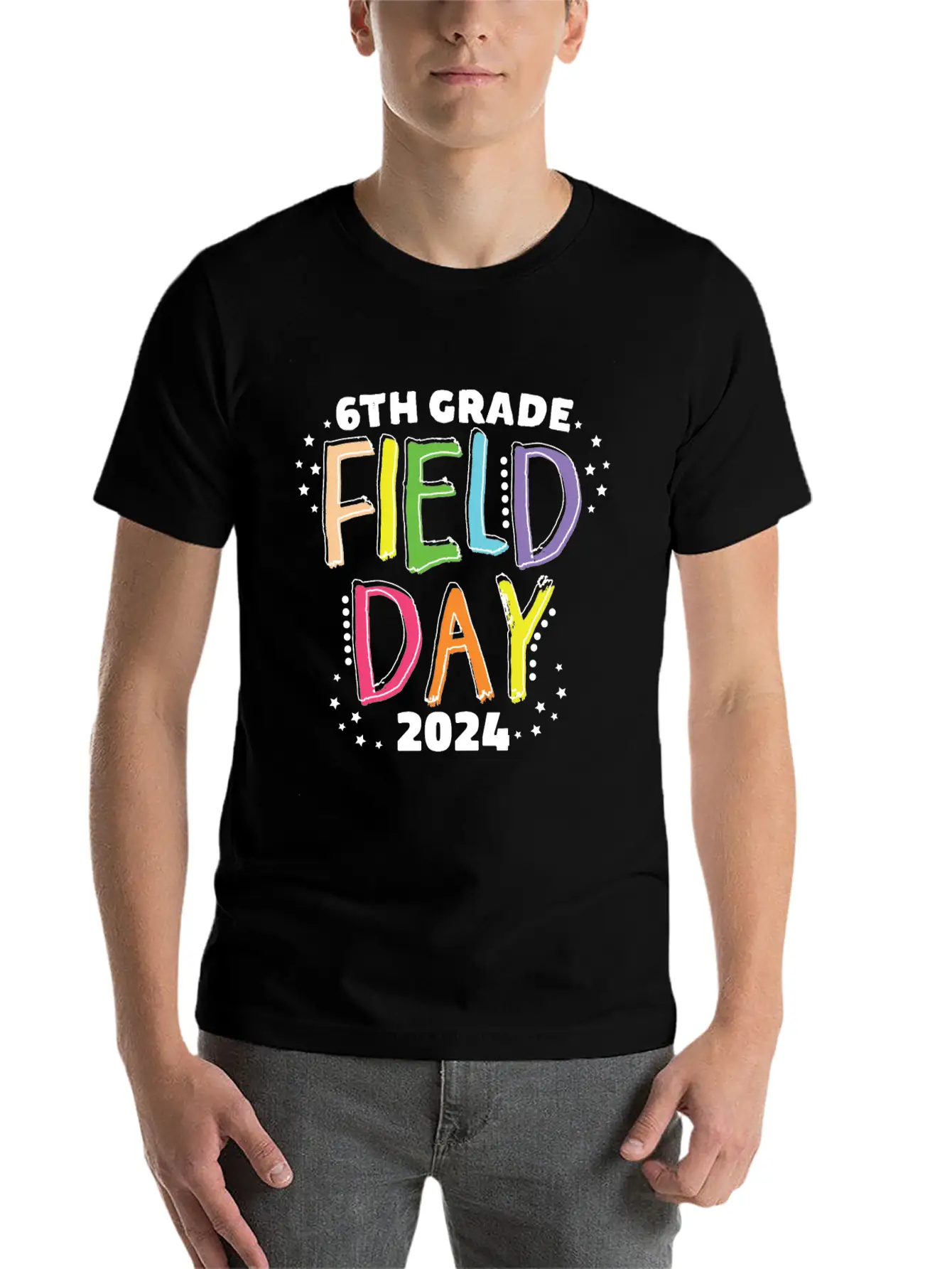 6th Grade Field Day 2024 School Kids Teacher Stylish Everyday T-Shirt – Unisex Basic Cotton Tee