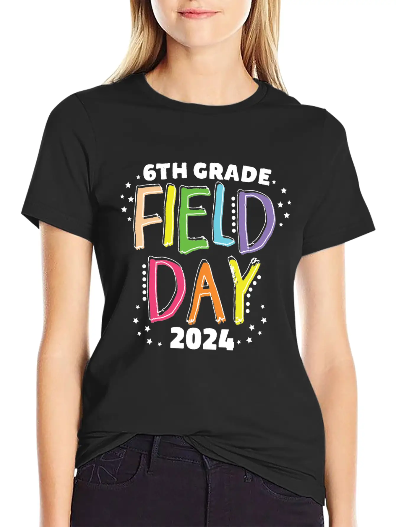6th Grade Field Day 2024 School Kids Teacher Stylish Everyday T-Shirt – Unisex Basic Cotton Tee