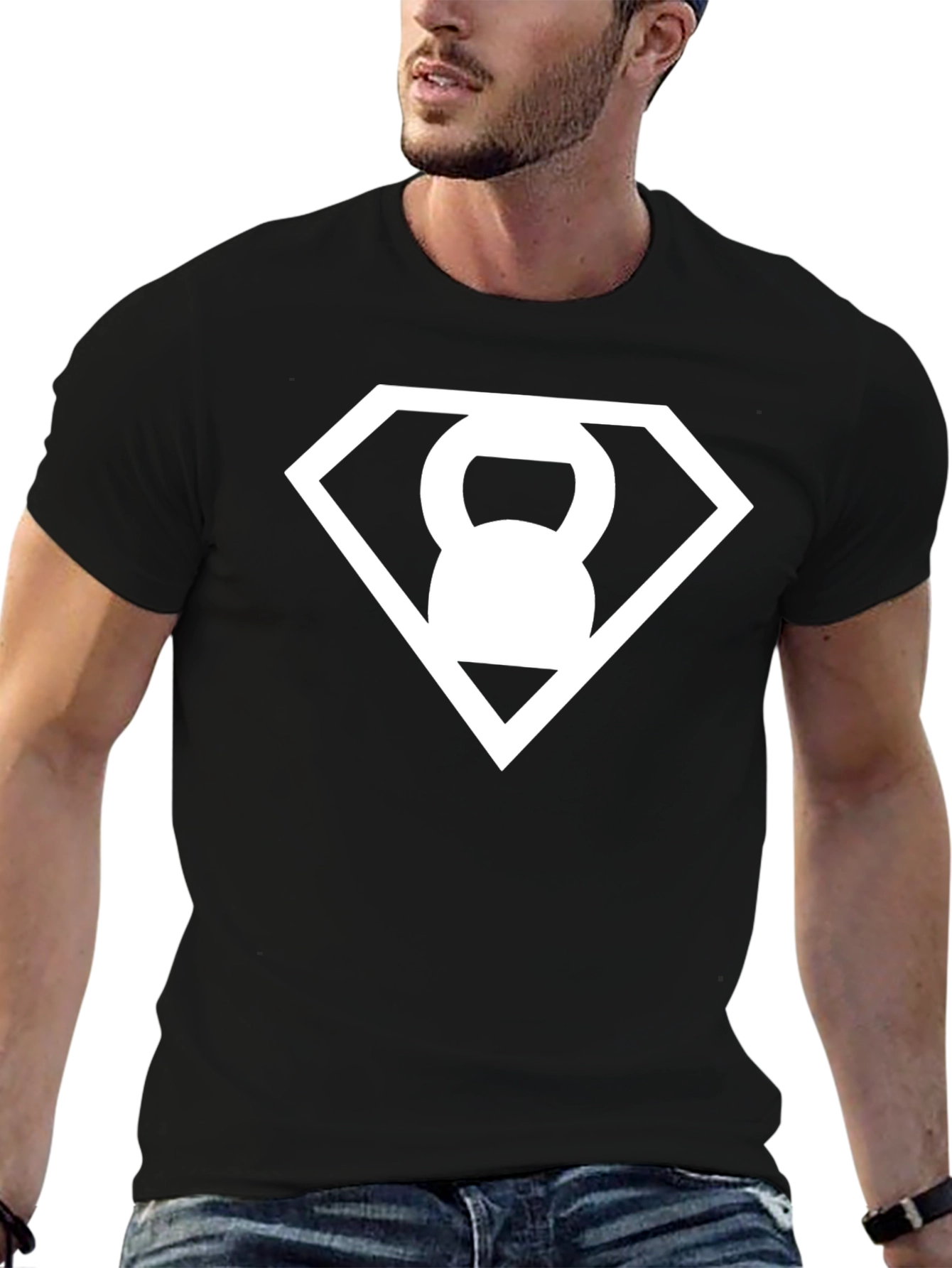 Kettlebell Superman T-Shirt - Fitness Motivation