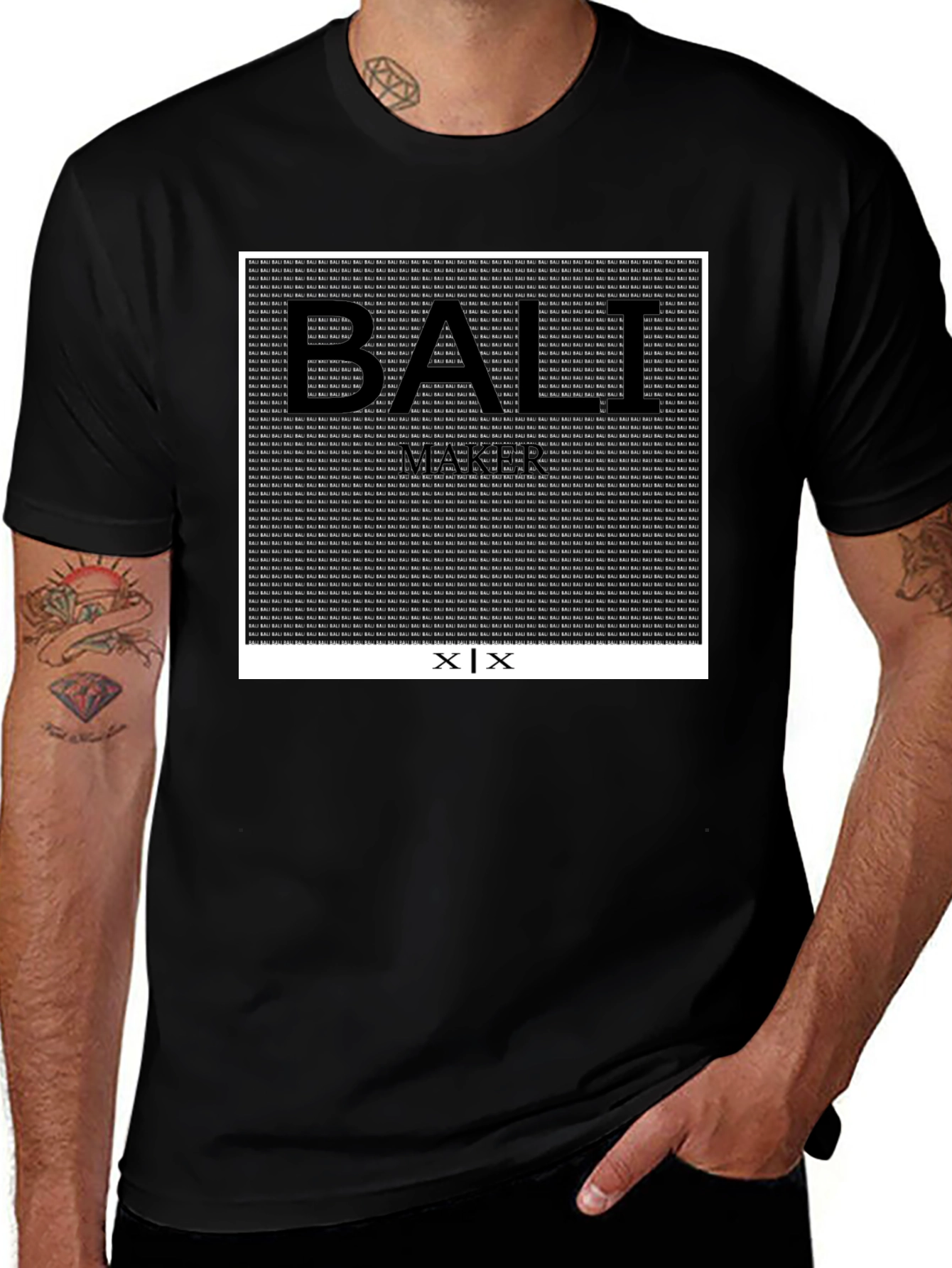 Bali Maker Black Graphic T-Shirt