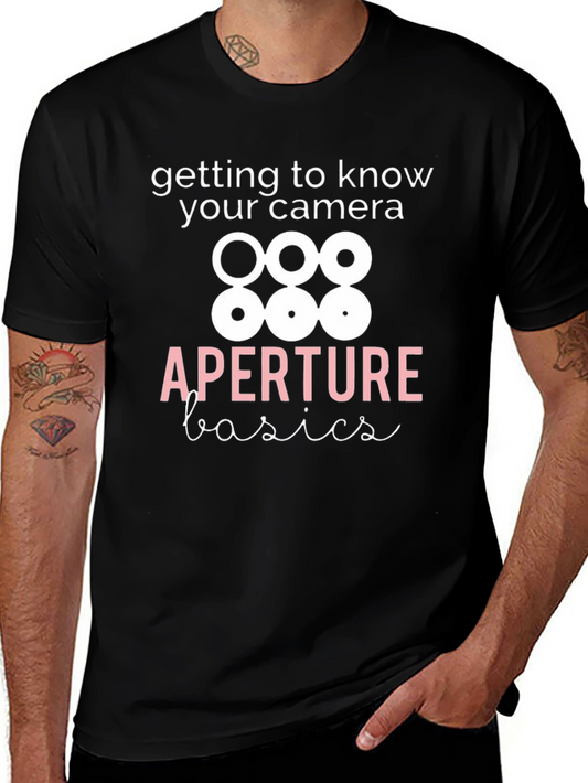 Aperture Basics Black T-Shirt