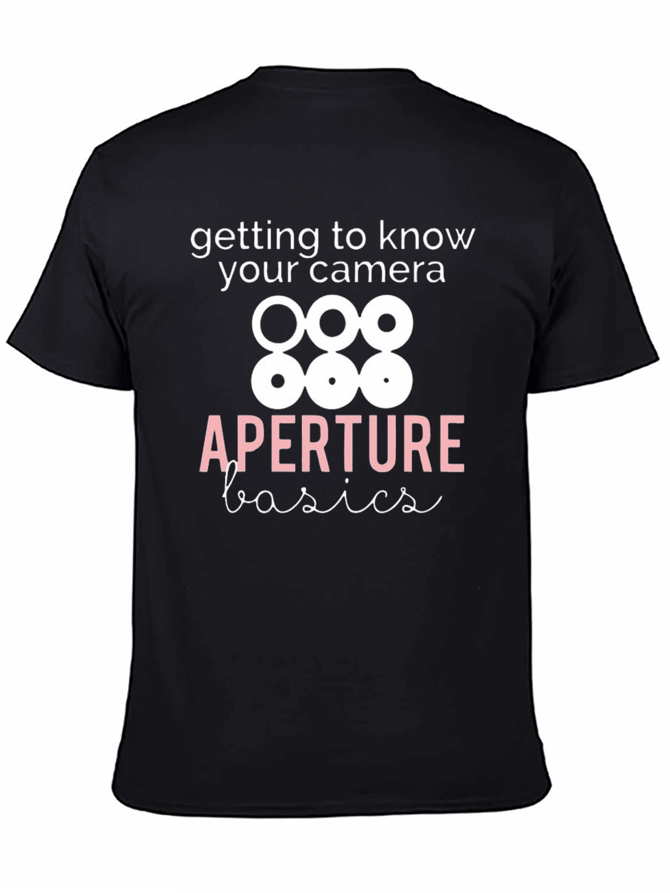 Aperture Basics Black T-Shirt