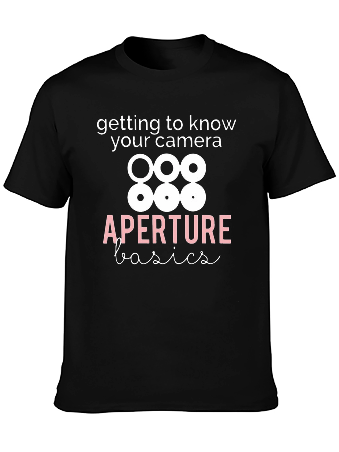 Aperture Basics Black T-Shirt