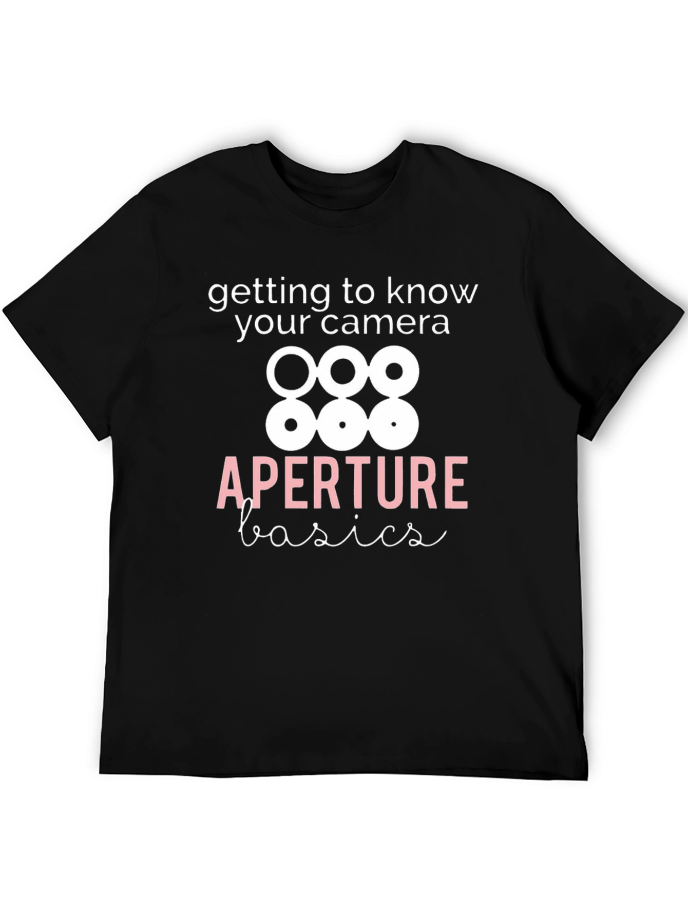 Aperture Basics Black T-Shirt