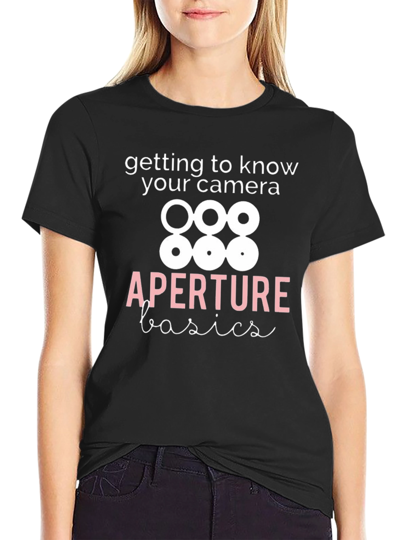 Aperture Basics Black T-Shirt