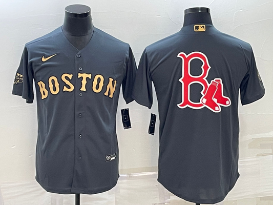 Men's Boston Red Sox Gray Replica Team Jerseys