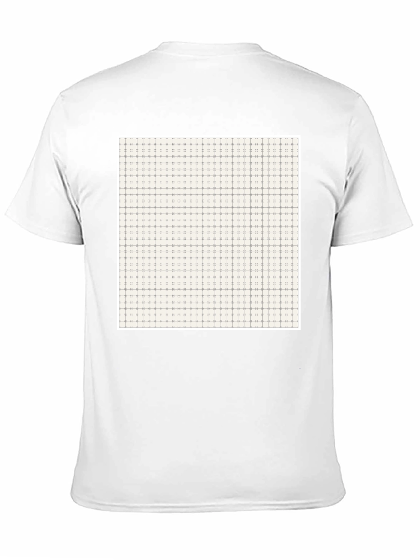 Patterned Crew Neck Tee - Modern Design