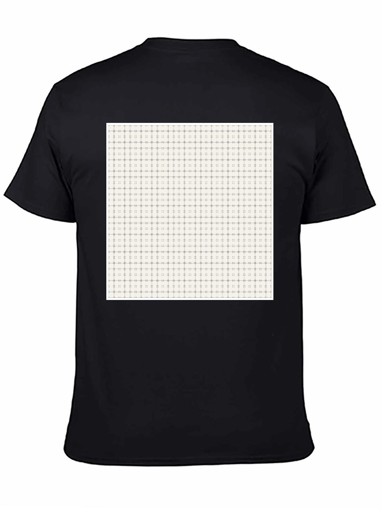 Patterned Crew Neck Tee - Modern Design