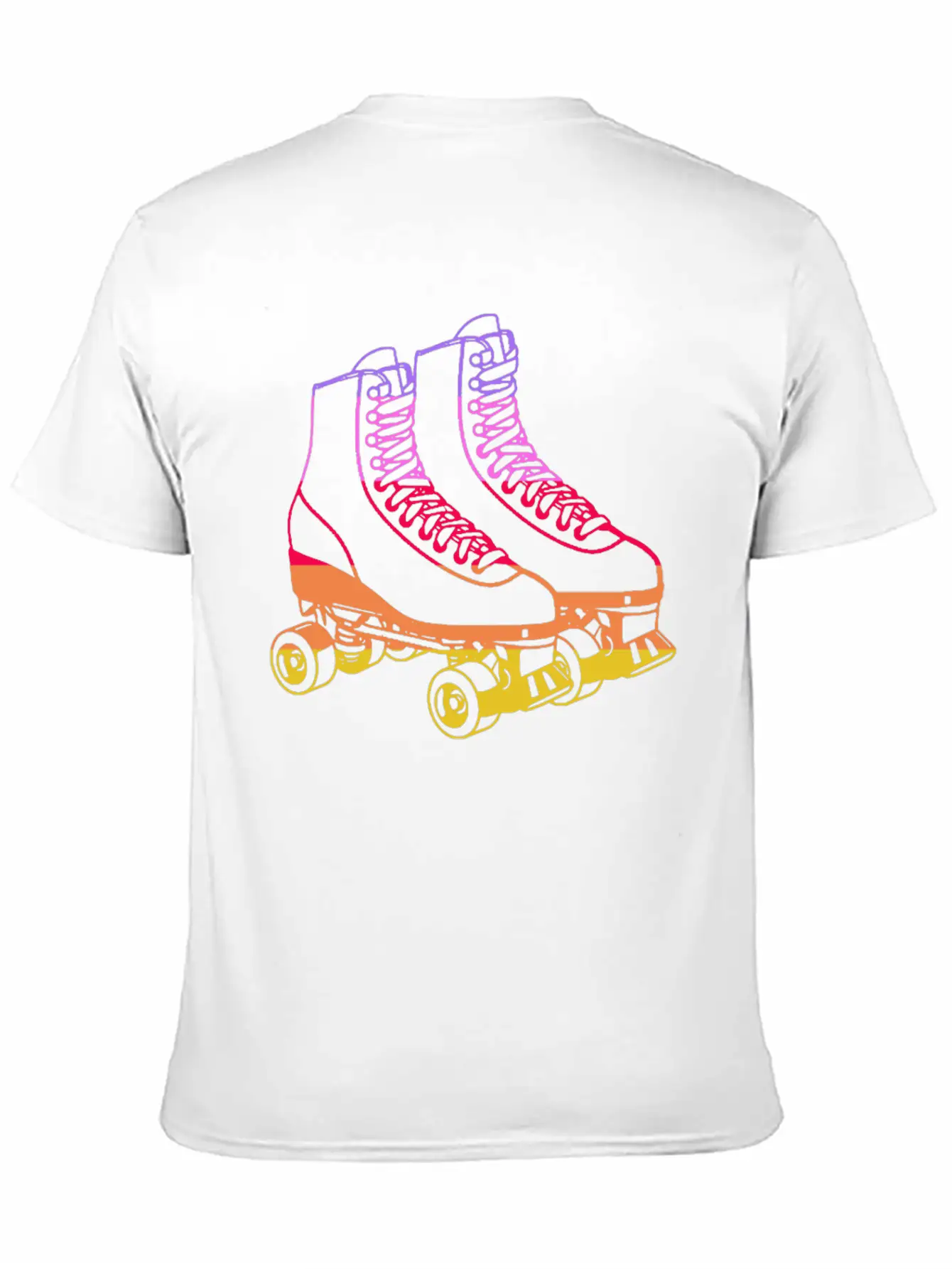 70s Roller Skate Disco Unisex Short Sleeve Soft Cotton T-Shirt – Casual Everyday Wear