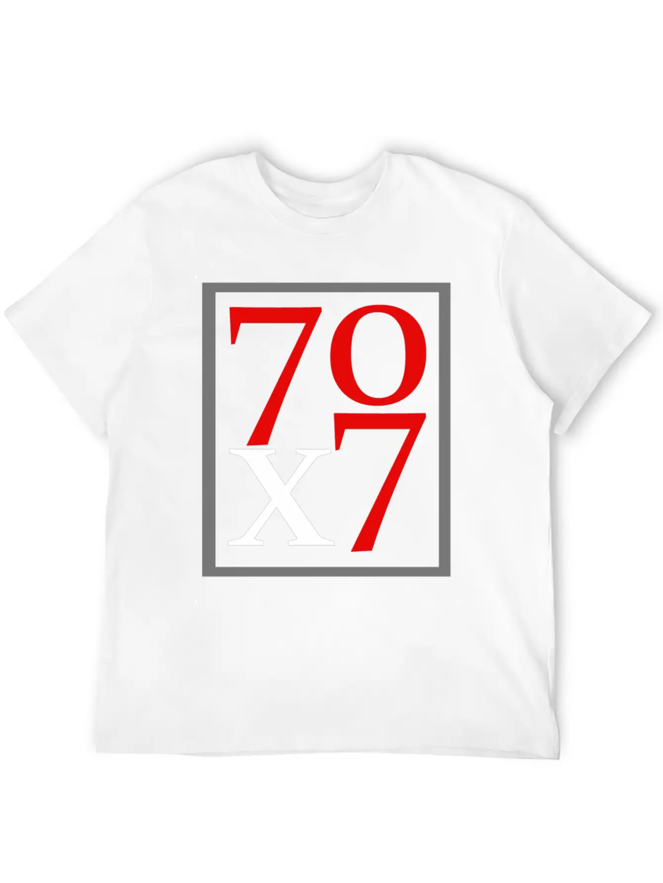 70x7 B Unisex Short Sleeve Soft Cotton T-Shirt – Casual Everyday Wear