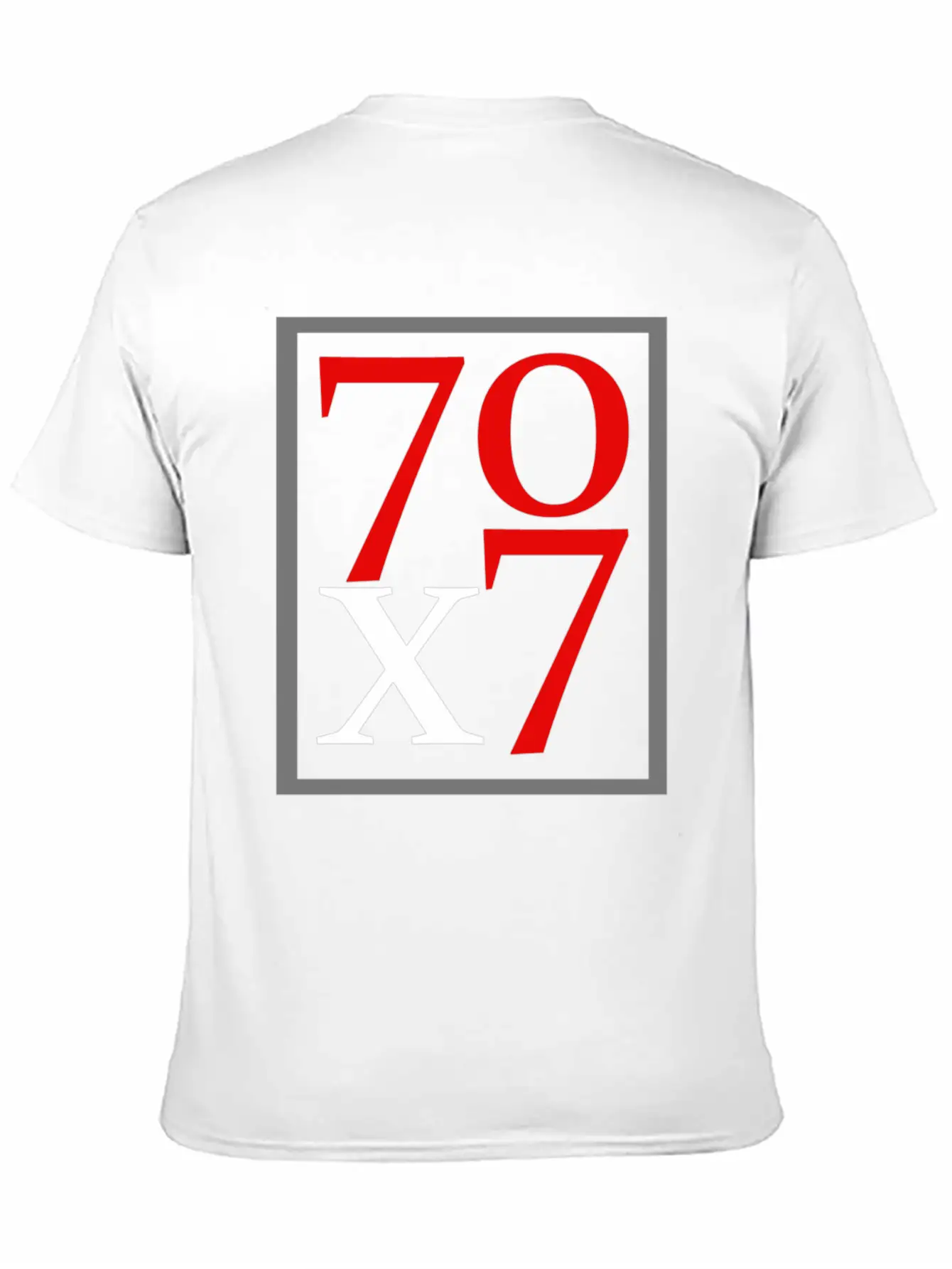 70x7 B Unisex Short Sleeve Soft Cotton T-Shirt – Casual Everyday Wear