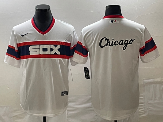 Men's Chicago White Sox White Home Cooperstown Collection Game Jerseys