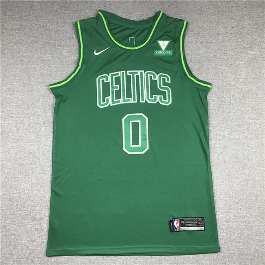 Men's Boston Celtics Jayson Tatum #0 Green Swingman Player Jerseys