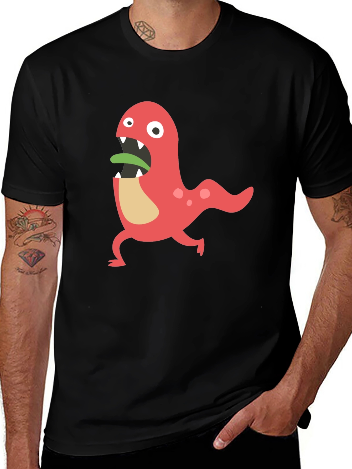 Monster Graphic Tee - Funny Cartoon Design