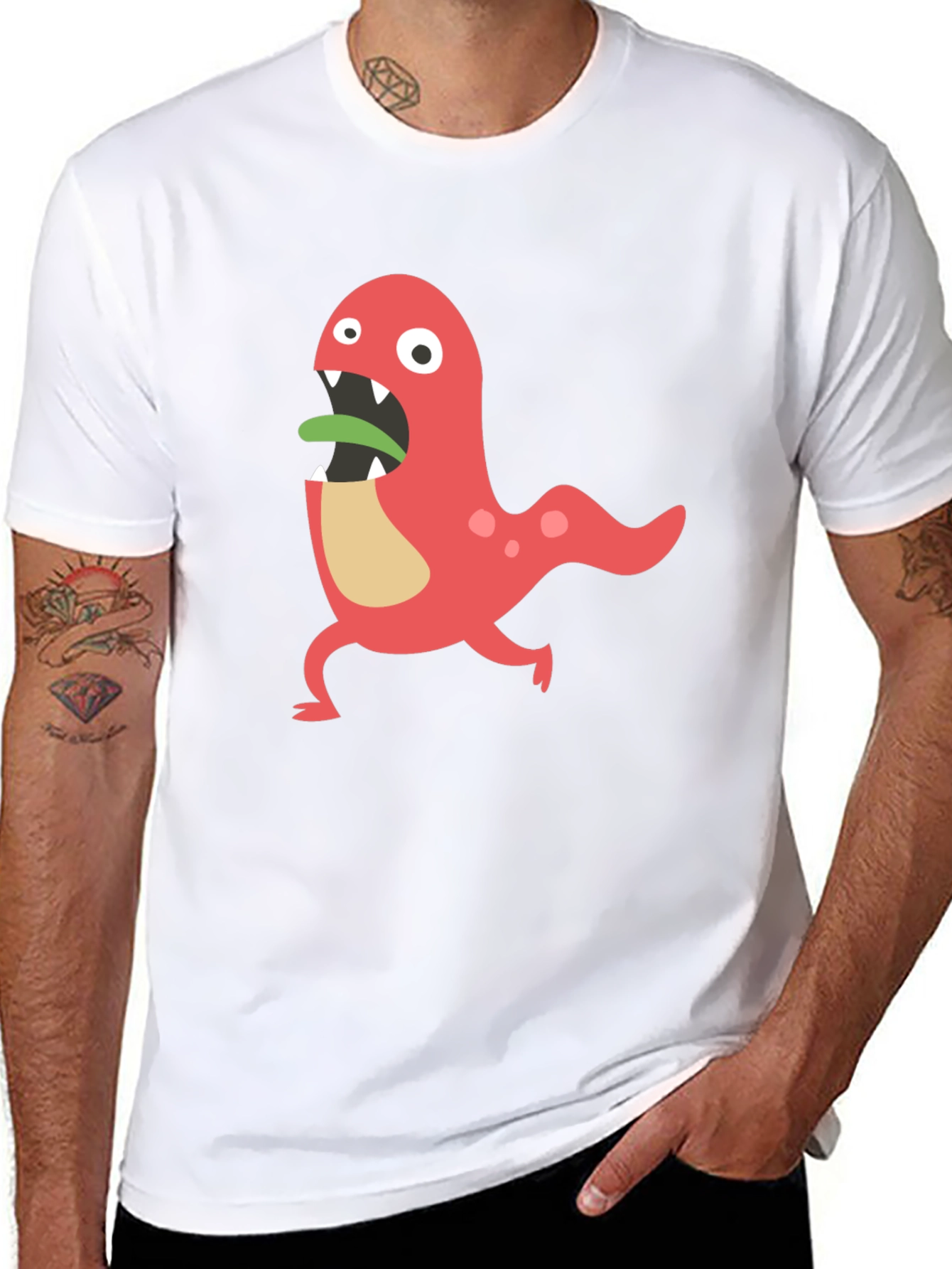 Monster Graphic Tee - Funny Cartoon Design