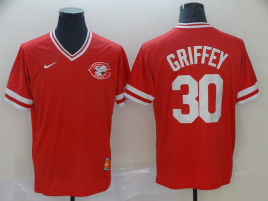 Men's Cincinnati Reds Ken Griffey Jr. #30 Red Authentic Game Jerseys