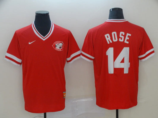 Men's Cincinnati Reds Pete Rose #14 Red Fashion Stitched Jerseys