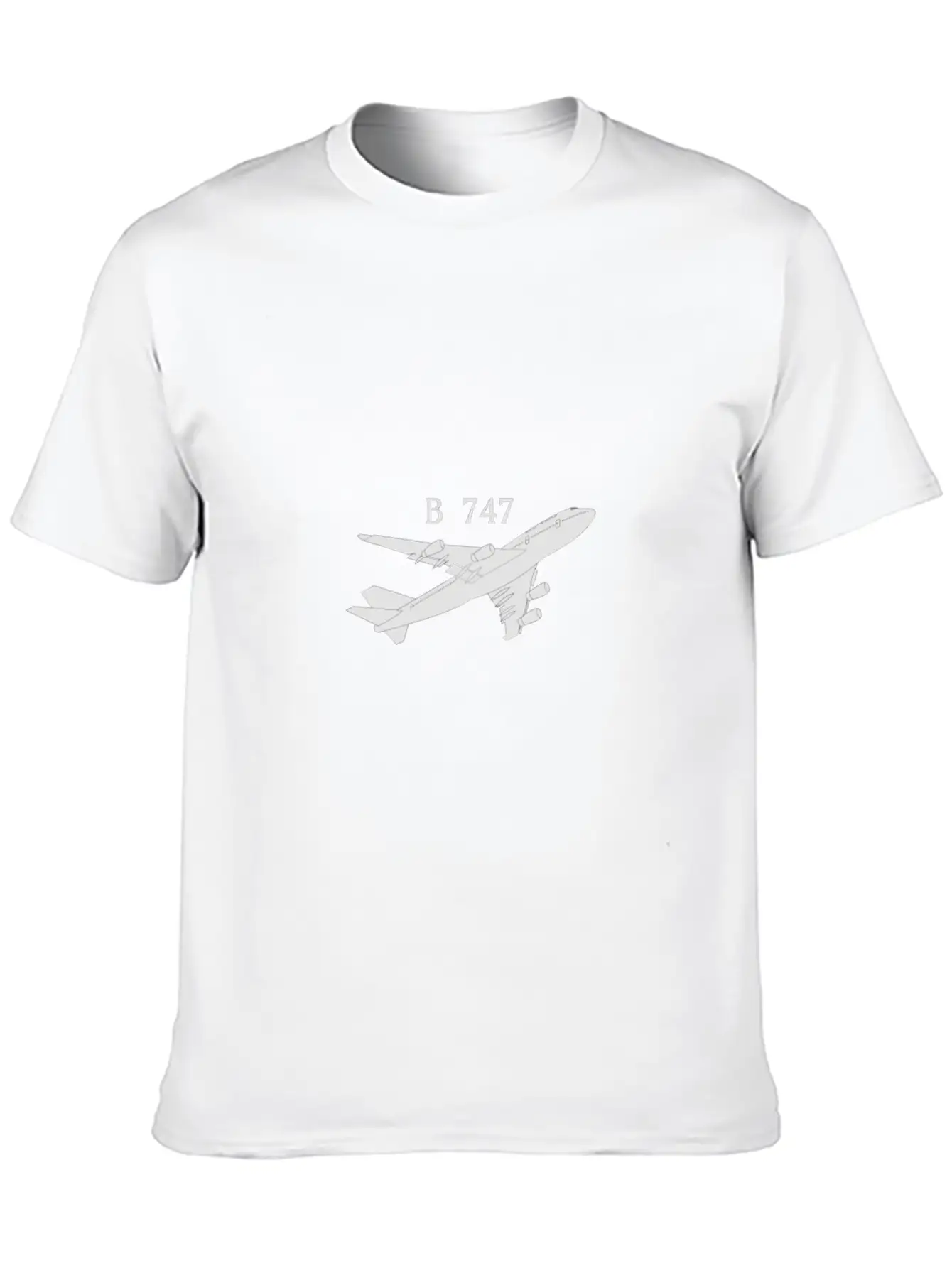 747 Airplane Shirt Hand Drawn Graphic Tshirt Plane Timeless Short Sleeve Tee – Comfy And Minimalist Design