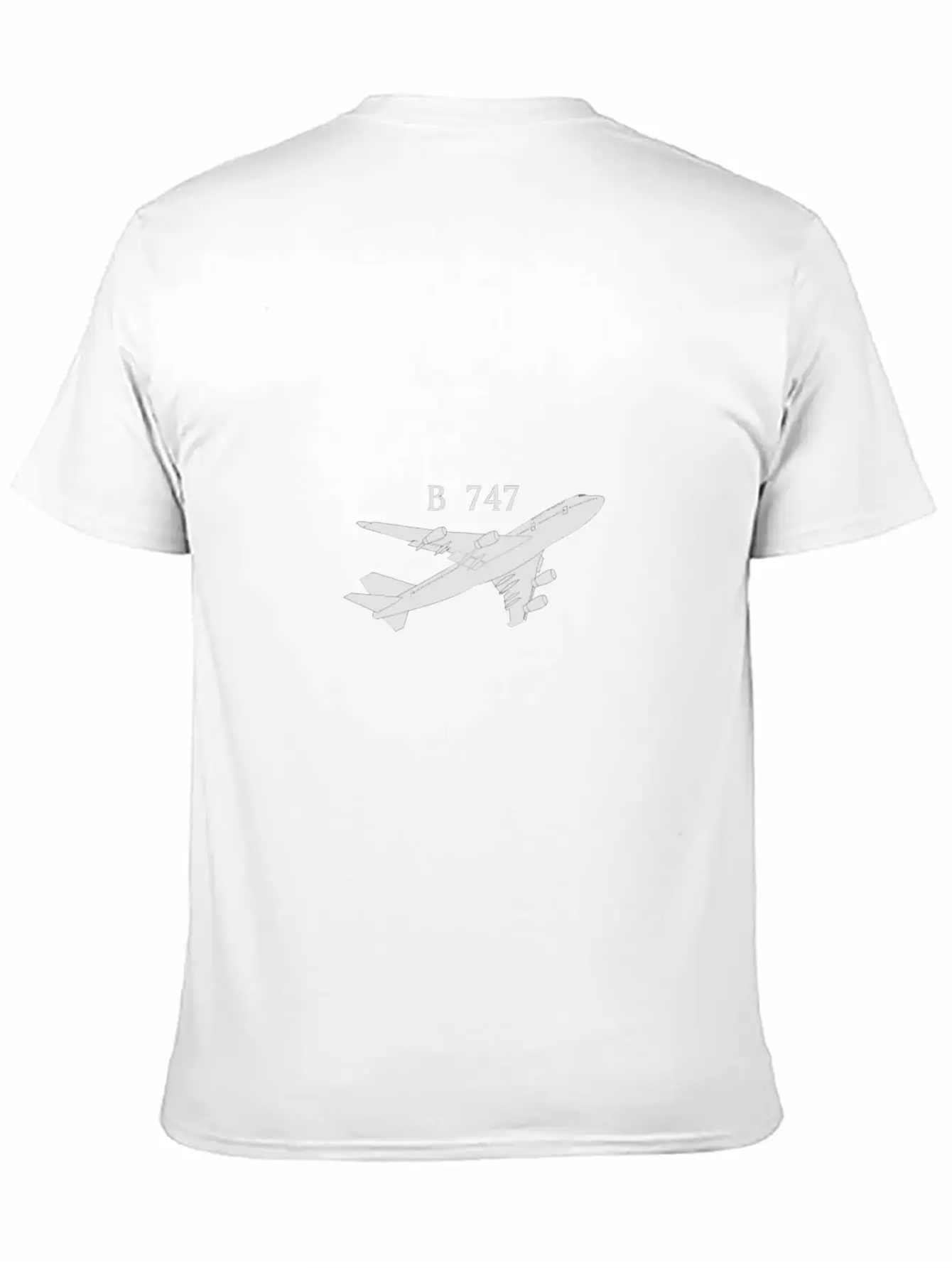 747 Airplane Shirt Hand Drawn Graphic Tshirt Plane Timeless Short Sleeve Tee – Comfy And Minimalist Design