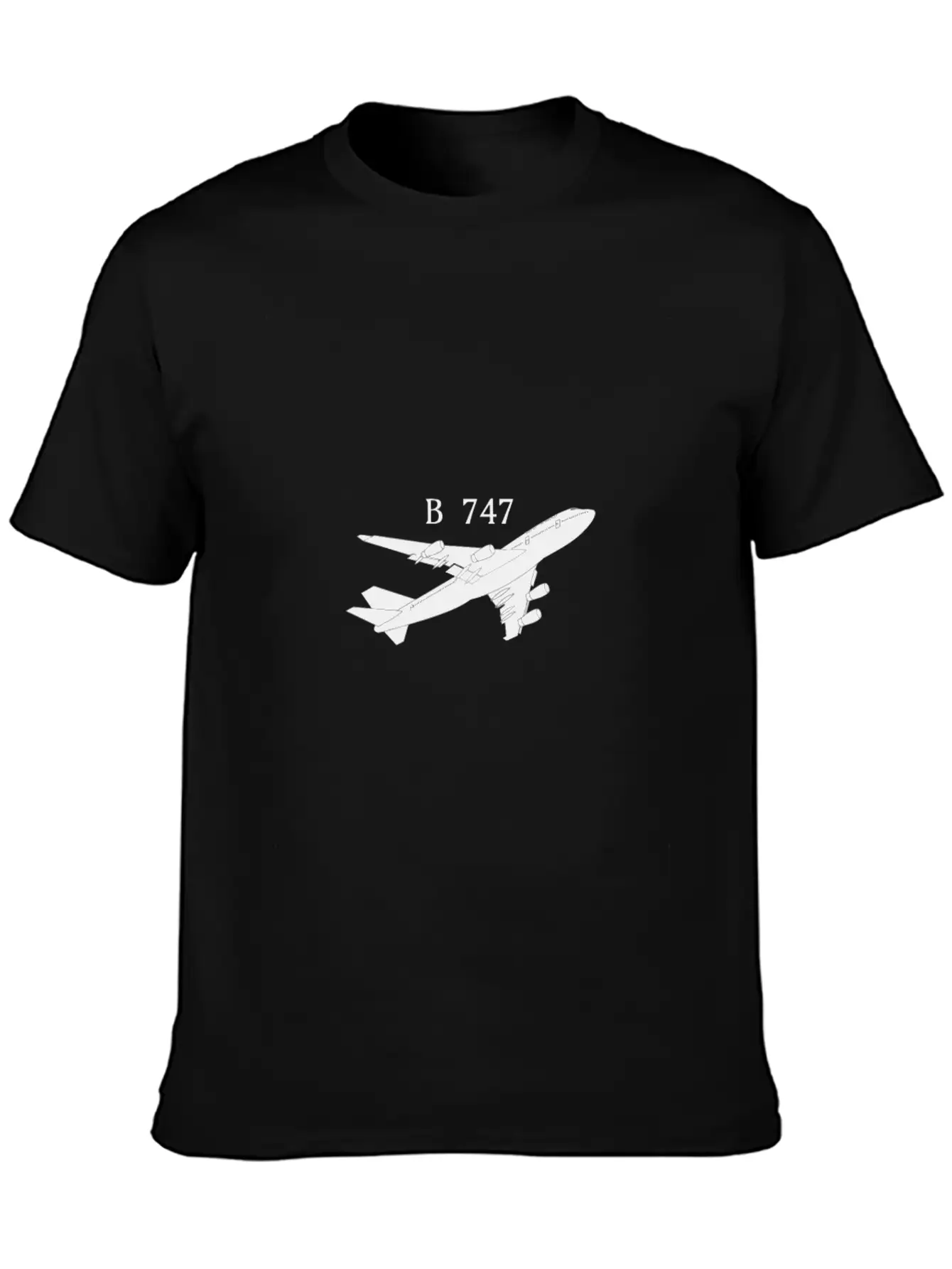 747 Airplane Shirt Hand Drawn Graphic Tshirt Plane Timeless Short Sleeve Tee – Comfy And Minimalist Design